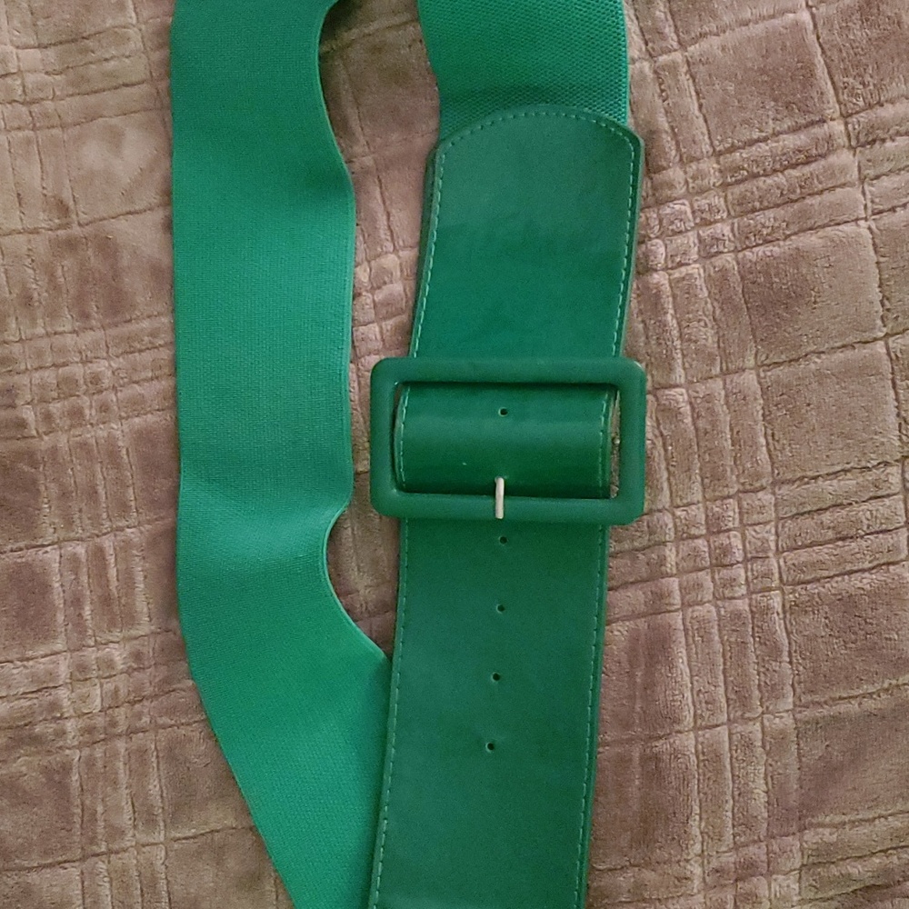 New Bright Green Wide Belt